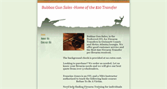 Desktop Screenshot of bubbasgunsalesllc.com