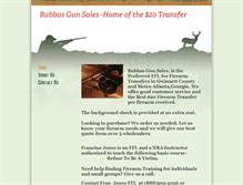 Tablet Screenshot of bubbasgunsalesllc.com